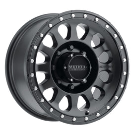 Method Wheels MR31579080512N -Method MR315 17x9 -12mm Offset 8x6.5 130.81mm CB Matte Black Wheel