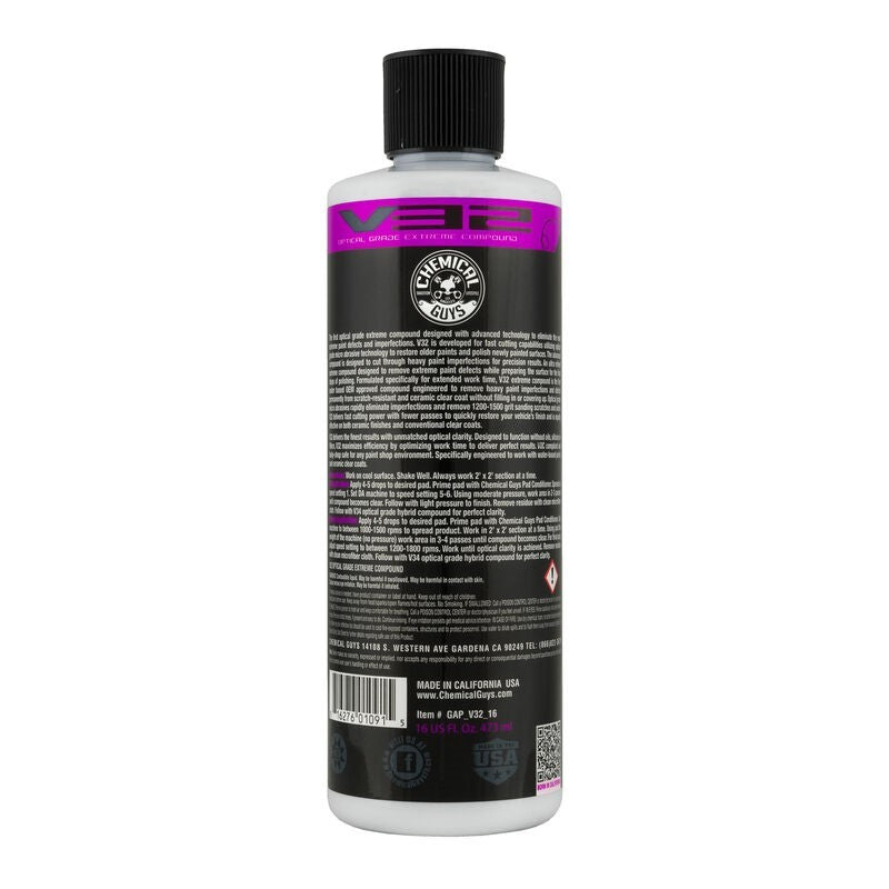 Chemical Guys GAP_V32_16 - V32 Optical Grade Extreme Compound16oz