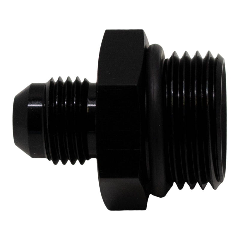 DeatschWerks 6-02-0407-B FITS 10AN ORB Male to 6AN Male Flare Adapter (Incl O-Ring)Anodized Matte Black