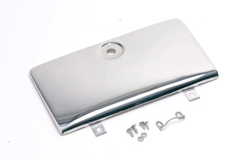 Kentrol 30526 FITS 72-86 Jeep CJ Glove Box Door Use with OE Key LockPolished Silver