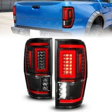 Load image into Gallery viewer, ANZO 311446 FITS 19-22 Ford Ranger Full LED Taillights w/ Lightbar Sequential Signal Black Housing/Clear Lens