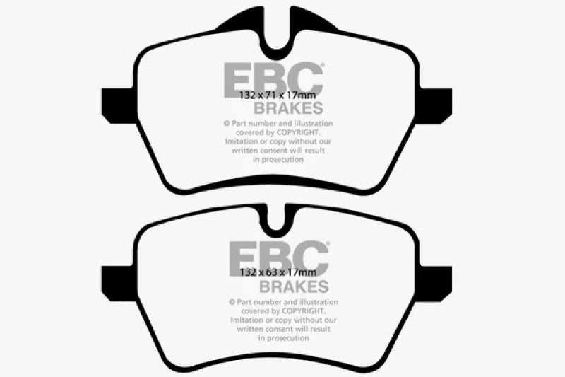 EBC 07-14 Mini Hardtop 1.6 Turbo Cooper S Greenstuff Front Brake Pads