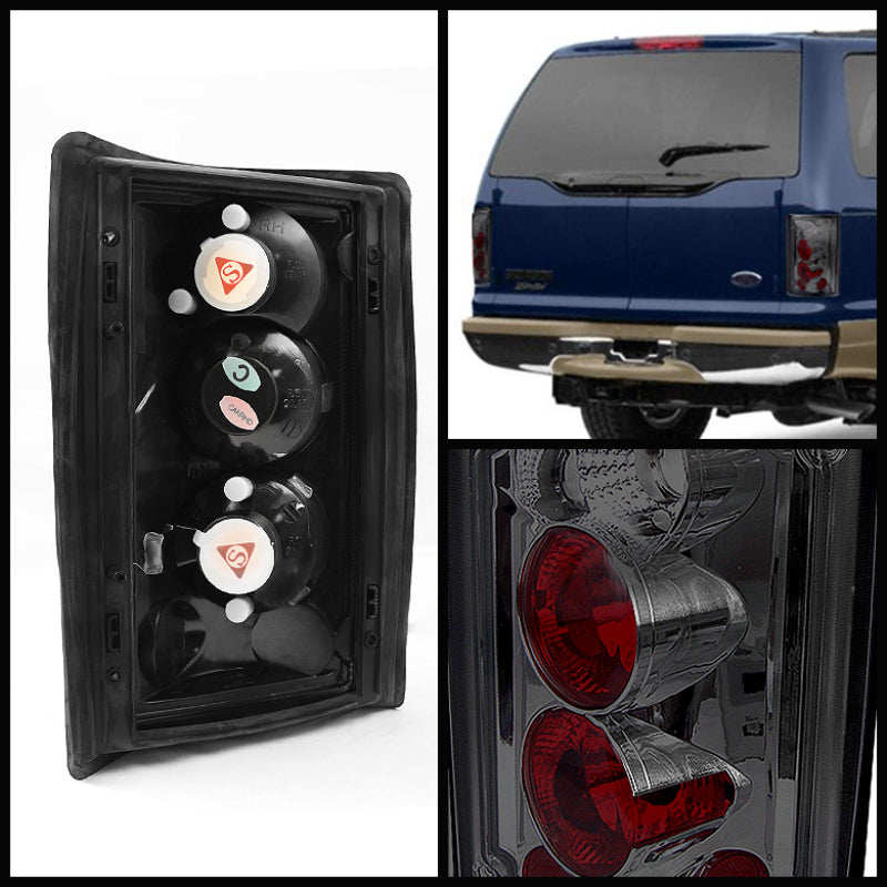 SPYDER 5002945 - Spyder Ford Excursion 00-06/Econoline 150/250/350/450/550 95-06 Euro Tail Lights Smk ALT-YD-FEC00-SM