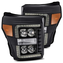 Load image into Gallery viewer, AlphaRex 880149 FITS 11-16 Ford F-350 SD NOVA LED Projector Headlights Plank Style Blk w/Activ Light/Seq Signal