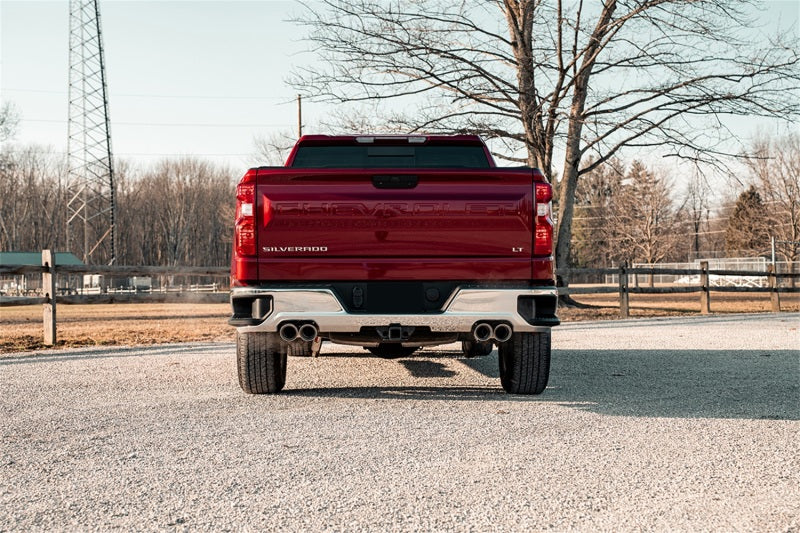 CORSA Performance 21200 FITS Corsa 19-23 Chevrolet Silverado 1500 Cat-Back Dual Rear Exit with Twin 4in Polished Pro-Series Tips