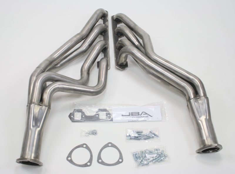 JBA 6610S - 65-73 Ford Mustang 260-302 SBF 4 Speed C4/C6/AOD 1-3/4in Primary Raw 409SS Long Tube Header