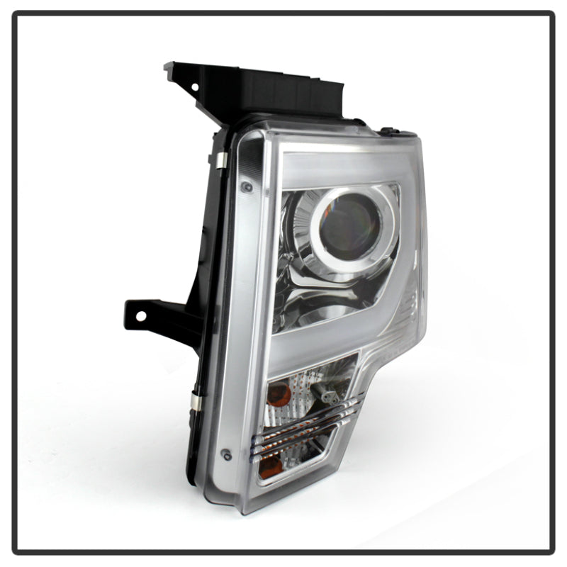 SPYDER 5077639 - Spyder Ford F150 13-14 Projector Fctry Xenon Model- Light Bar DRL Chrm PRO-YD-FF15013-LBDRL-HID-C