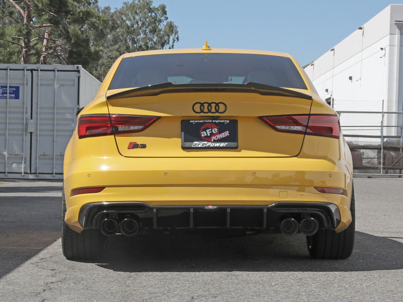 aFe 49-36442-B FITS MACHForce XP 3in-2.5in 304SS Exhaust Cat-Back 15-20 Audi S3 L4-2.0L (t) - Black Tips