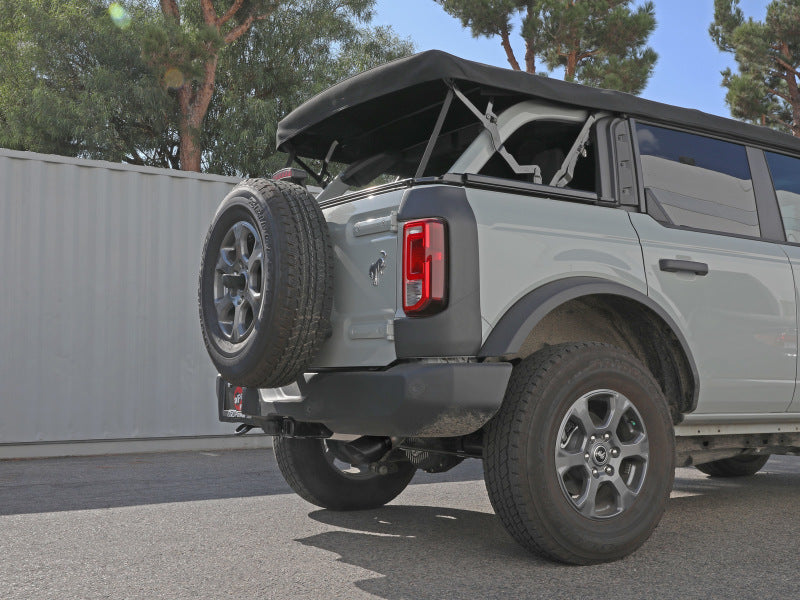 aFe 49-43136-B FITS Apollo GT 3in 409 SS Cat-Back Exhaust 2021 Ford Bronco L4-2.3L (t)/V6-2.7L (tt) w/ Black Tip