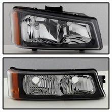 Load image into Gallery viewer, SPYDER 5069801 - Xtune Chevy Silverado 2500HD 03-06 Crystal Headlights w/ Bumper Lights Black HD-JH-CSIL03-AM-BK-SET