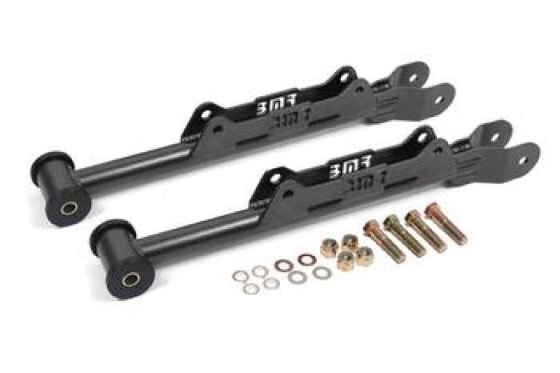 BMR Suspension LCA355H - BMR 2010-2015 Chevrolet Camaro Rear DOM Lower Control ArmsBlack Hammertone