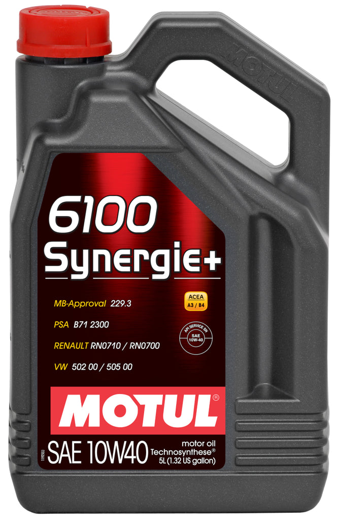 Motul 108647 - 5L Technosynthese Engine Oil 6100 SYNERGIE+ 10W40 4X5L