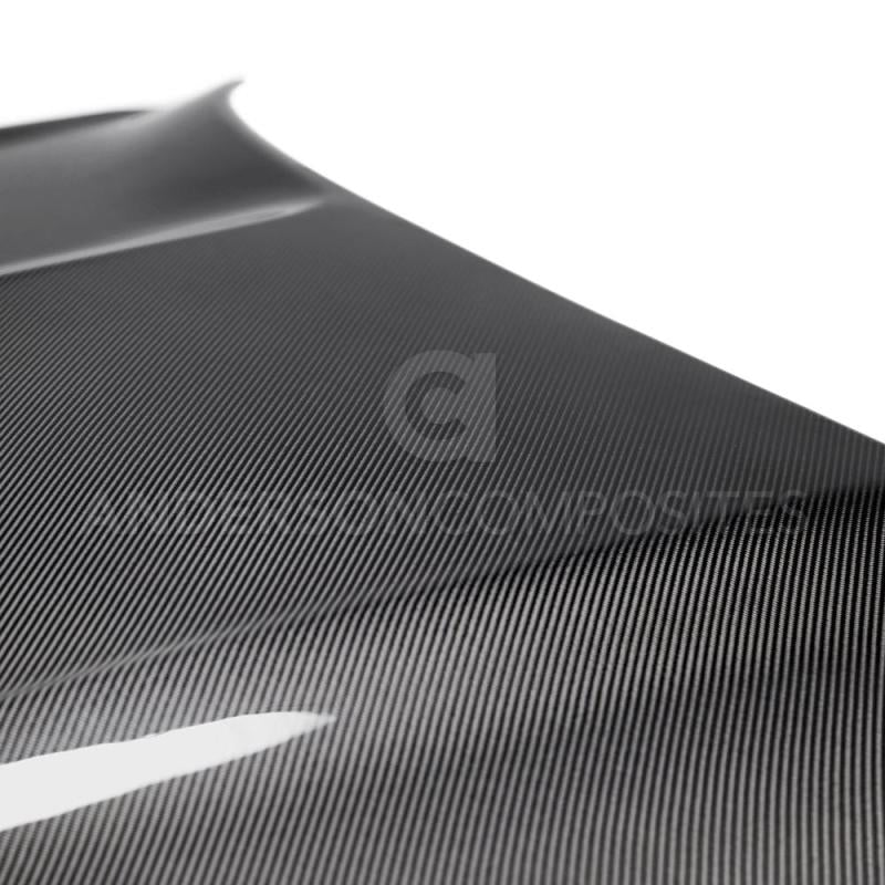 Anderson Composites AC-HD15FDMU350-OE-DS FITS 2015-2017 Ford Mustang Shelby GT350 Double Sided Carbon Fiber Hood