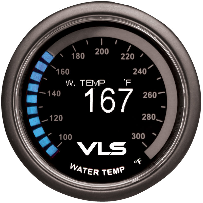 Revel VLS 52mm 100-300 Deg F Digital OLED Water Temperature Gauge - free shipping - Fastmodz