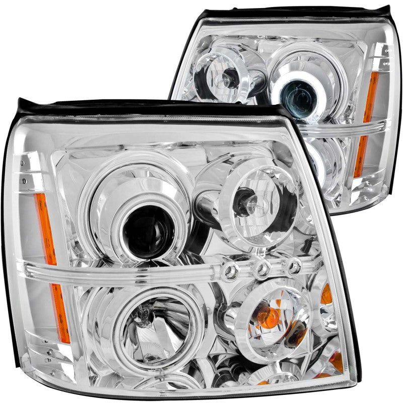 ANZO - [product_sku] - ANZO 2003-2006 Cadillac Escalade Projector Headlights w/ Halo Chrome (CCFL) (HID Compatible) - Fastmodz