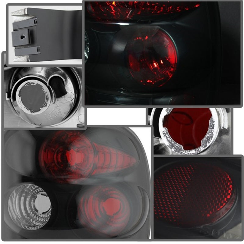 SPYDER 5078070 - Spyder Chevy Silverado Stepside 99-04 Euro Style Tail Lights Black Smoke ALT-YD-CS99STS-BSM