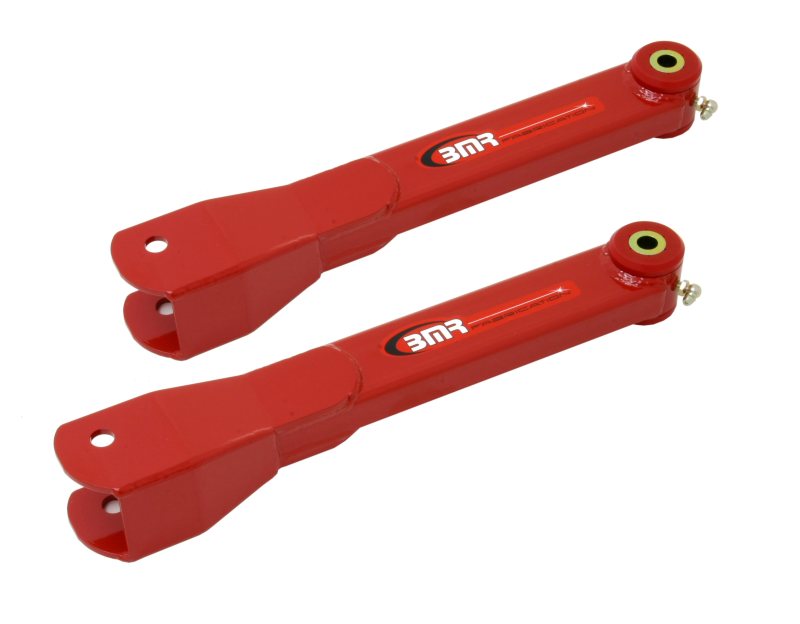 BMR Suspension TCA026R - BMR 10-15 5th Gen Camaro Non-Adj. Rear Trailing Arms (Polyurethane) Red