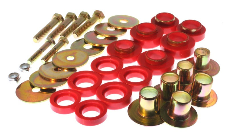 Energy Suspension 3.4142R FITS 3.4142R FITS 67-81 Camaro / 68-74 Nova/Chevy II / 67-75 Firebird/Trans AM Red Body(subframe) Mo