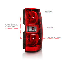 Load image into Gallery viewer, ANZO 311304 FITS 2007-2014 Chevy Tahoe Taillight Red/Clear Lens (OE Replacement)