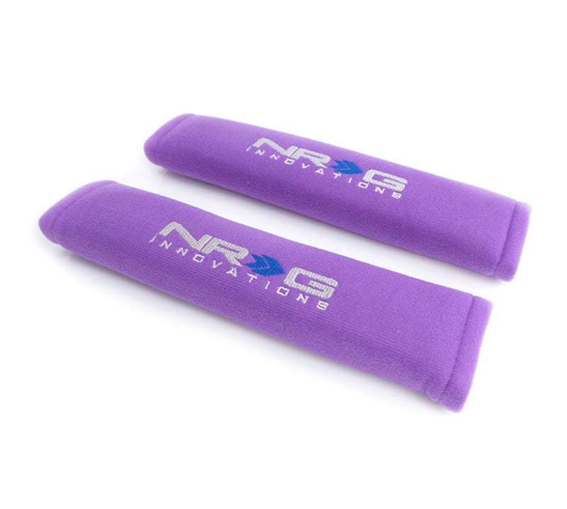 NRG SBP-27PP - Seat Belt Pads 2.7in (Wide) X 11in Purple(2 Piece) Short