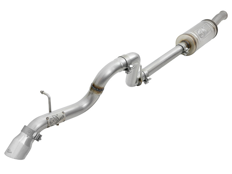 aFe 49-48075-P FITS MACH Force-Xp 2.5in 409SS Axle-Back Hi-Tuck Exh Sys w/ Pol Tip 18-20 Jeep Wrangler (JL) V6 3.6L