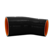 Load image into Gallery viewer, Mishimoto MMCP-R45-30375BK - Silicone Reducer Coupler 45 Degree 3in to 3.75inBlack