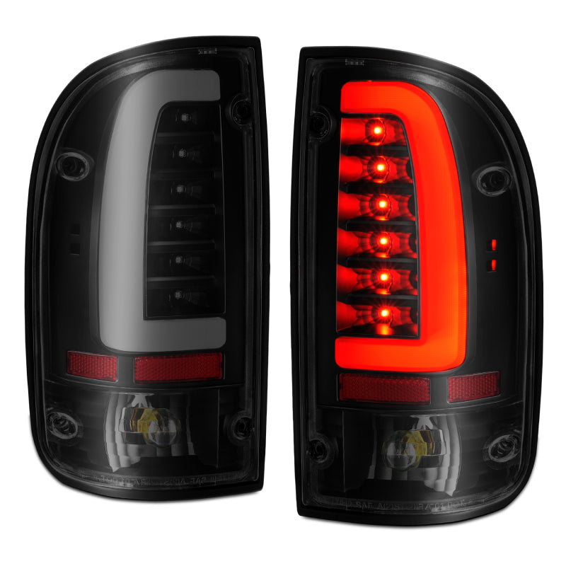 ANZO - [product_sku] - ANZO 1995-2004 Toyota Tacoma LED Taillights Black Housing Smoke Lens (Pair) - Fastmodz