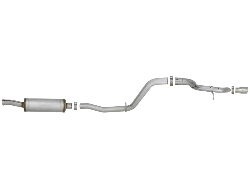 aFe 49-48065-1P FITS MACH Force-Xp 2.5in Catback High-Tuck Exhaust 18-21 Jeep Wrangler (JL)3.6L 4-Door - Polished Tip