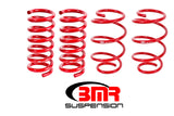 BMR Suspension SP080R - BMR 15-17 S550 Mustang Performance Version Lowering Springs (Set Of 4) Red