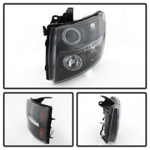 Load image into Gallery viewer, SPYDER 5009494 FITS 5009494 - Spyder Chevy Silverado 1500 07-13 Projector Headlights LED Halo LED Blk PRO-YD-CS07-HL-BK