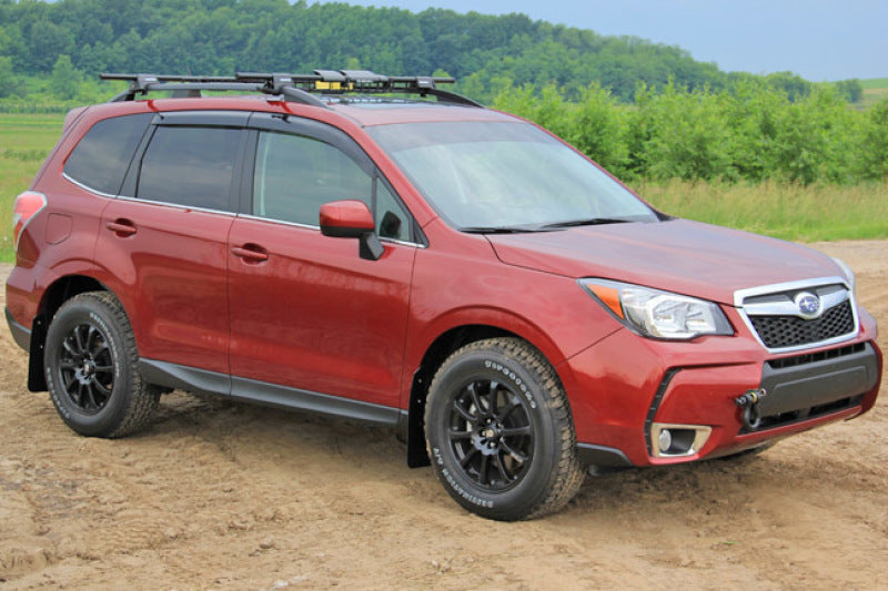 Rally Armor MF28-UR-BLK/RD FITS: 14+ Subaru Forester Black Mud Flap w/ Red Logo