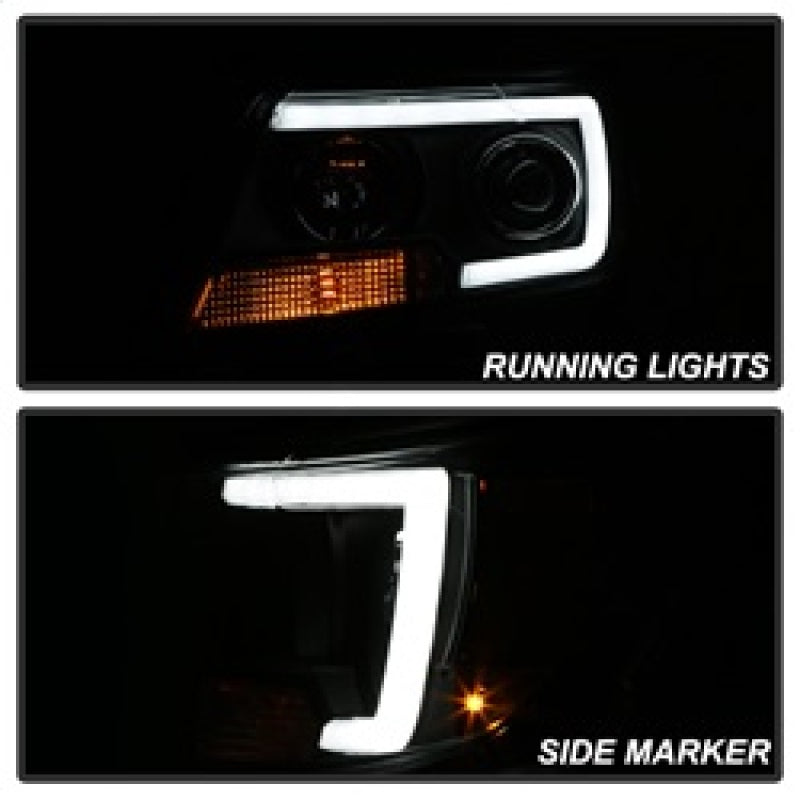 SPYDER 5085283 - Spyder 15-17 Chevy Colorado Projector HeadlightsLight Bar LEDBlack (PRO-YD-CCO15-LBDRL-BK)