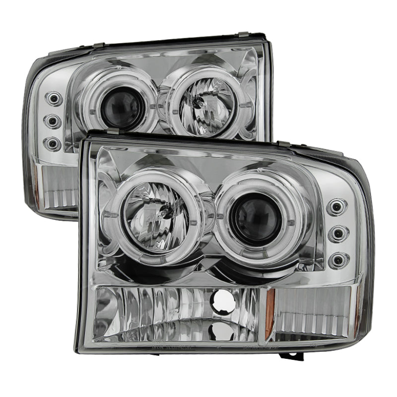 SPYDER 5010360 - Spyder Ford F250 Super Duty 99-04 Projector Version 2 LED Halo LED Chrm PRO-YD-FF25099-1P-G2-C
