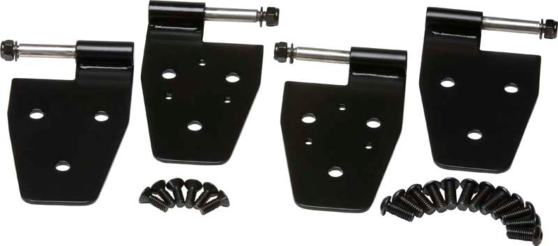 Kentrol 50525 FITS 97-06 Jeep Wrangler TJ Door Hinge Set 4 PiecesPowdercoat Black