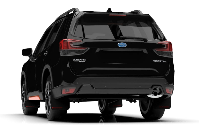 Rally Armor MF52-UR-BLK/RD FITS: 2019 Subaru Forester UR Black Mud Flap w/ Red Logo