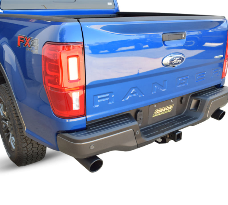 Gibson 2019 Ford Ranger Lariat 2.3L 2.5in Cat-Back Dual Sport Exhaust - Black Elite - free shipping - Fastmodz