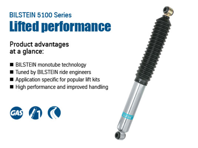 Bilstein 24-236942 - 5100 Series 99-06 Chevy Silverado 1500/97-03 Ford F-150 Front 46mm Monotube Shock Absorber