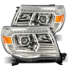 Load image into Gallery viewer, AlphaRex 880740 FITS 05-11 Toyota Tacoma LUXX LED Projector Headlights Plank Style Chrome w/Activation Light/DRL