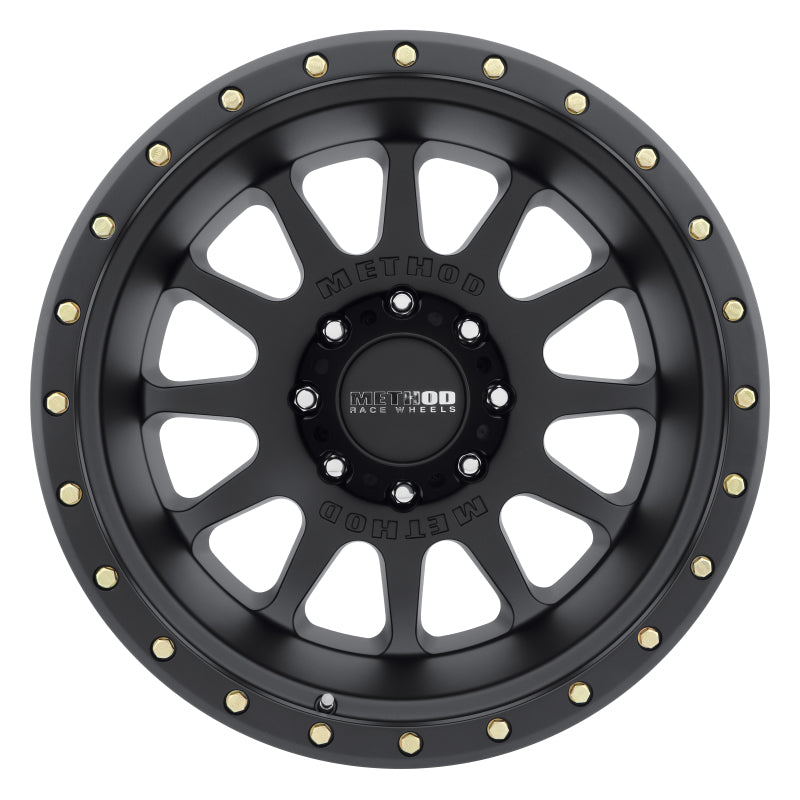 Method Wheels MR60521088524N -Method MR605 NV 20x10 -24mm Offset 8x180 124.1mm CB Matte Black Wheel