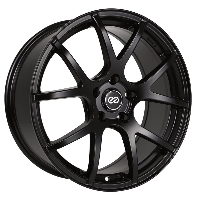 Enkei 480-670-8045BK - M52 16x7 45mm Offset 5x100 Bolt Pattern 72.6mm Bore Dia Matte Black Wheel