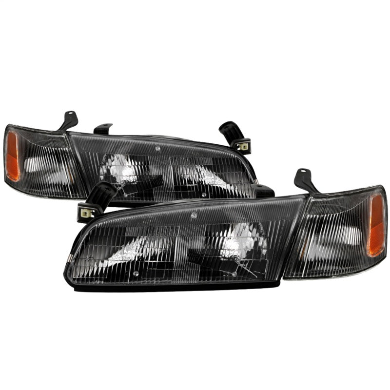 SPYDER 9042836 - xTune 97-99 Toyota Camry 4pc OEM Style Headlights w/Corner LightsBlack (HD-JH-TCAM97-SET-BK)