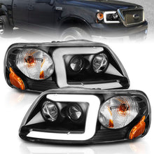 Load image into Gallery viewer, ANZO 111503 -  FITS: 1997-2003 Ford F-150 Projector Headlights w/ Light Bar Black Housing