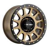Method Wheels MR30529080918 -Method MR305 NV 20x9 +18mm Offset 8x6.5 130.81mm CB Method Bronze/Black Street Loc Wheel
