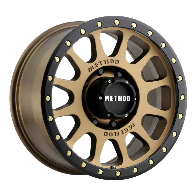 Method Wheels MR30578587900 -Method MR305 NV 17x8.5 0mm Offset 8x170 130.81mm CB Method Bronze/Black Street Loc Wheel