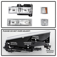 Load image into Gallery viewer, SPYDER 5069535 FITS 5069535 - Xtune Chevy Suburban 94-98 Headlights w/ Corner &amp; Parking Lights 8pcs Chrome HD-JH-CCK88-AM-C-SET