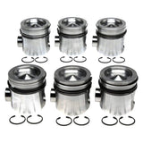 Mahle OE 2243673WR020 - Cummins B 5.9L 17.1:1 CR Vin C Eng ETH Piston With Rings Set (Set of 6)