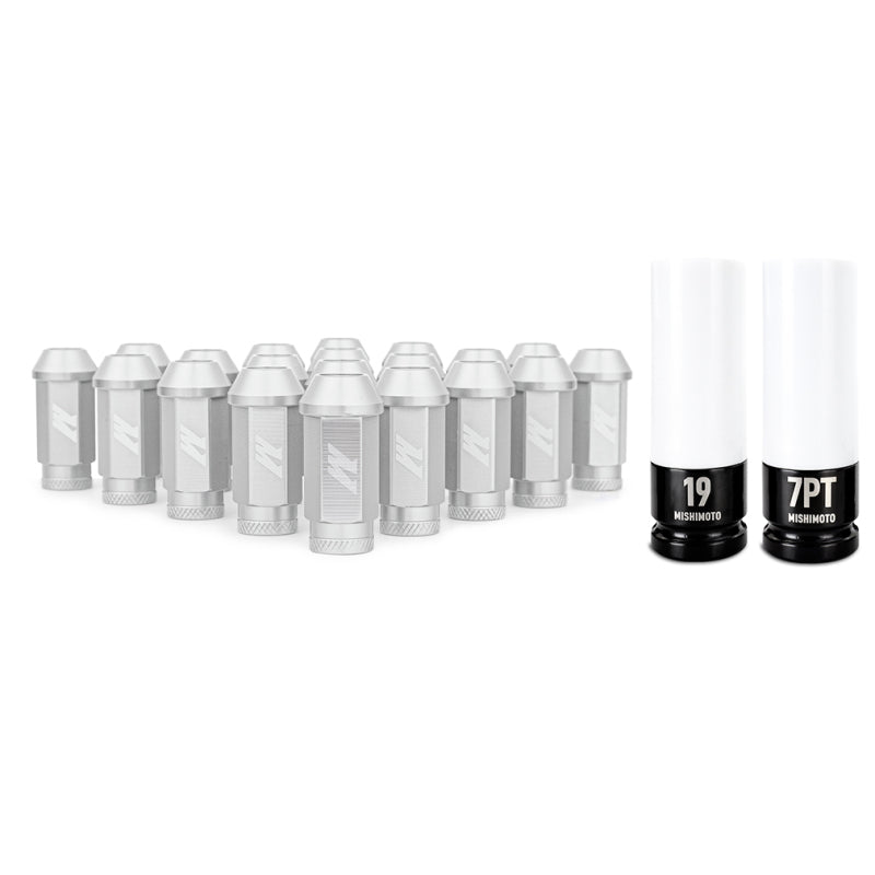 Mishimoto MMLG-125-20LSL - Aluminum Locking Lug Nuts M12x1.25 20pc Set Red