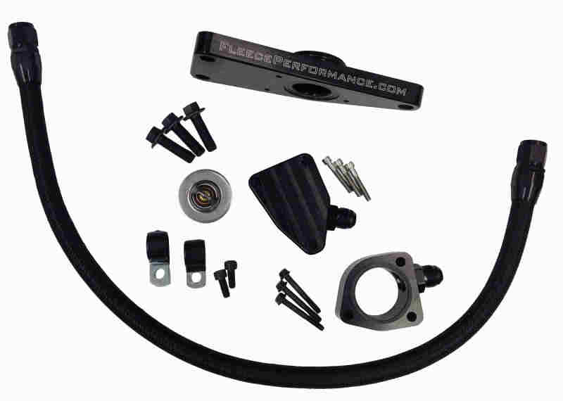 Fleece Performance FPE-CLNTBYPS-CUMMINS-MAN - 03-07 Dodge 5.9L / 04.5-12 6.7L Cummins Coolant Bypass Kit (03-07 Manual Trans)