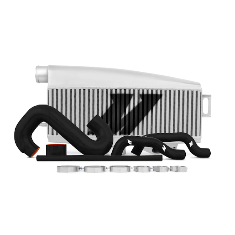 Mishimoto MMTMIC-WRX-01SLBK - Subaru 02-07 WRX/04-07 STi Top-Mount Intercooler KitPowder Coated Silver & Black Hoses