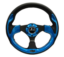 Load image into Gallery viewer, NRG RST-001BL - Reinforced Steering Wheel (320mm) Blk w/Blue Trim